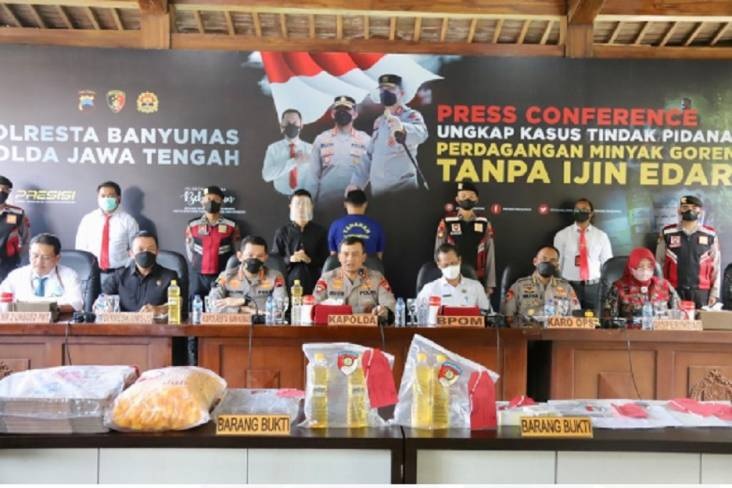 Sita 12 Ton, Polda Jateng Ungkap Peredaran Minyak Goreng Kemasan Tanpa Izin Edar