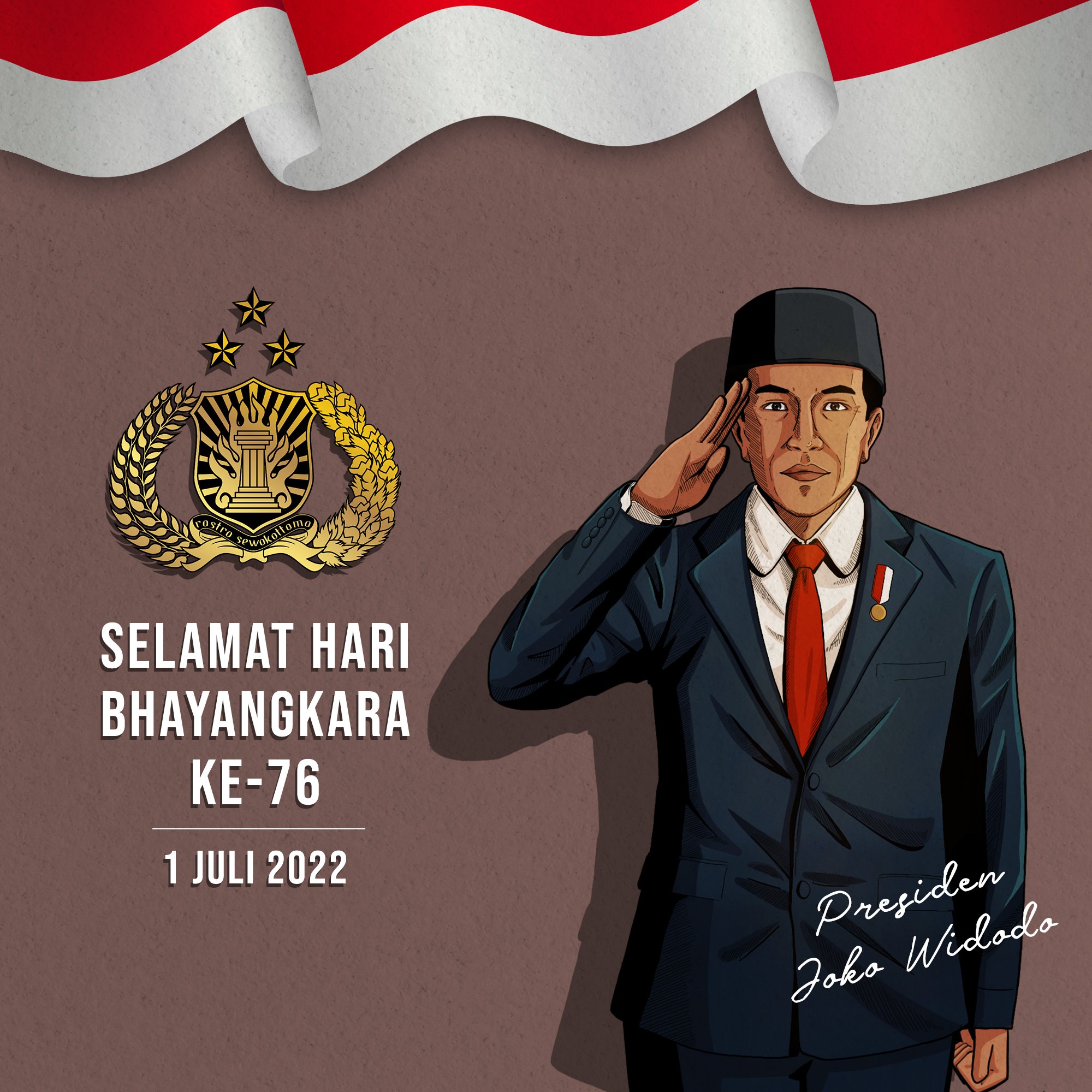 HUT Bhayangkara Ke-76: Presiden Jokowi Apresiasi Polri Hadir di Tengah Masyarakat
