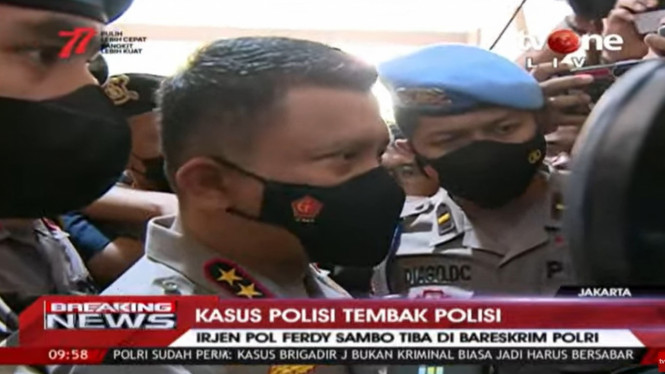 Irjen Ferdy Sambo Minta Maaf ke Polri dan Ucapkan Belasungkawa atas Meninggalnya Brigadir J