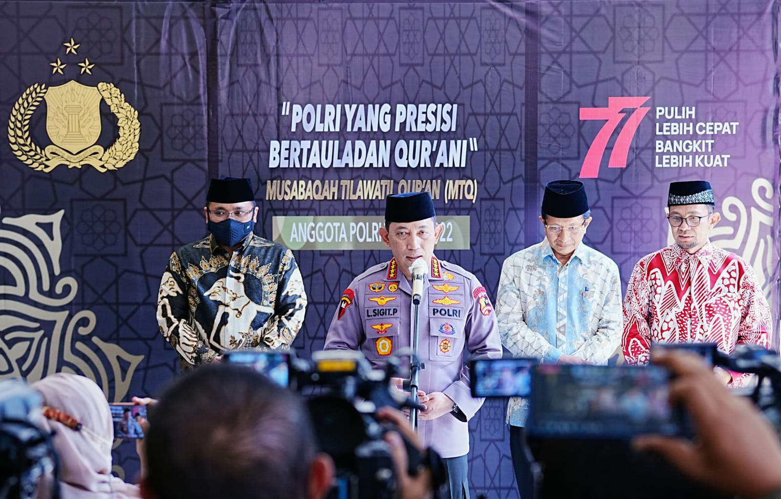 Anugerah MTQ Polri, Kapolri : Wujudkan Harapan Masyarakat dengan Ciptakan SDM Unggul yang Berakhlak