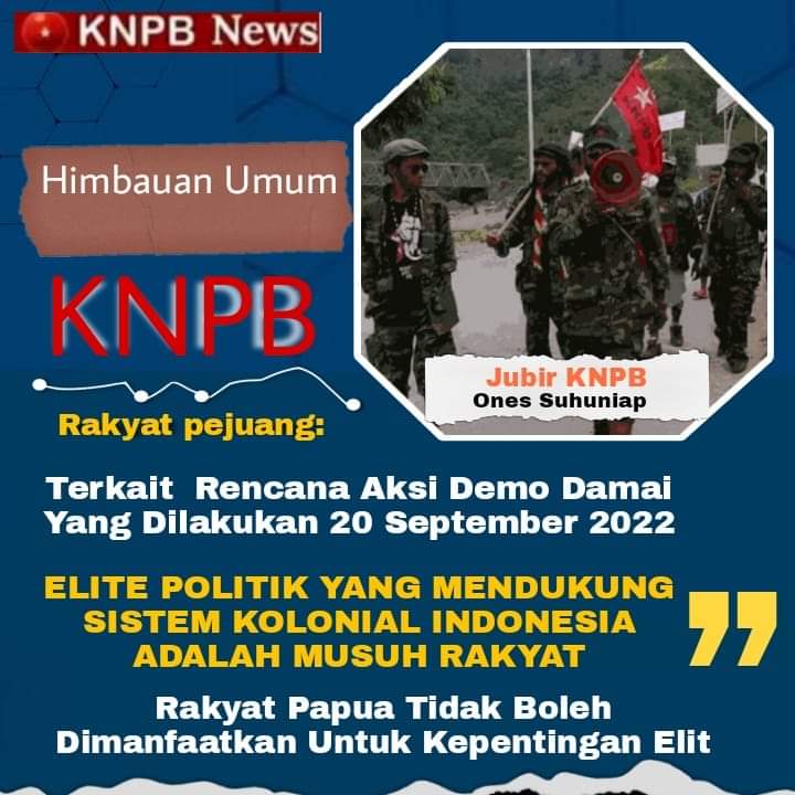 KNPB Imbau Pengurus Hingga Anggotanya Tak Terlibat dalam Aksi Damai 20 September Dukung Lukas Enembe di Jayapura