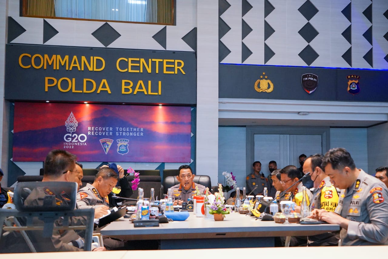 Kapolri Tinjau Langsung Command Center, Pastikan Kesiapan Pengamanan KTT G-20