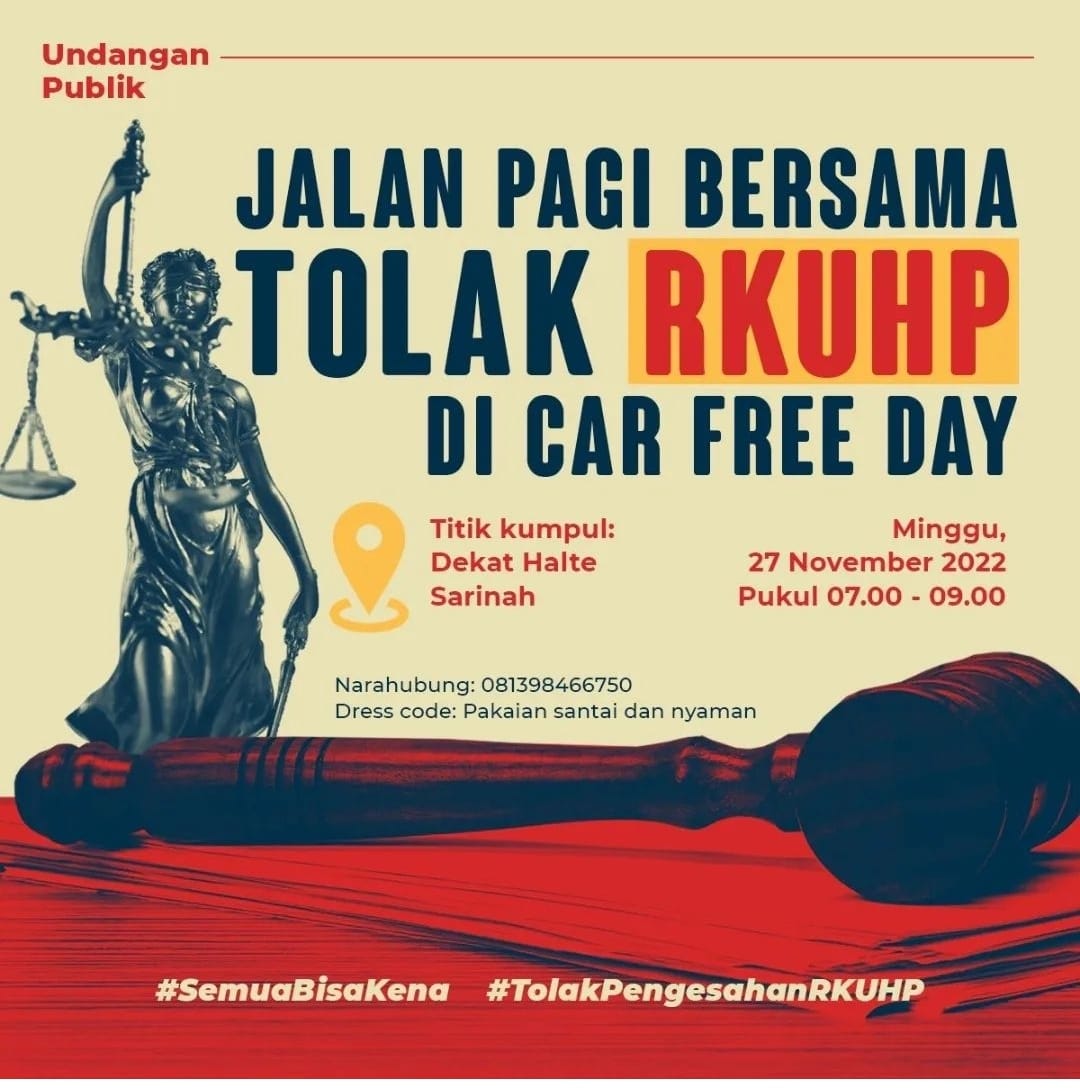 Jalan Pagi bersama Tolak RKUHP