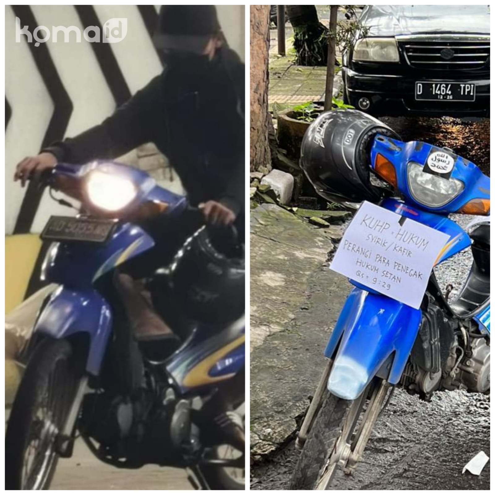 Motor Shogun Bom Bunuh Diri Polsek