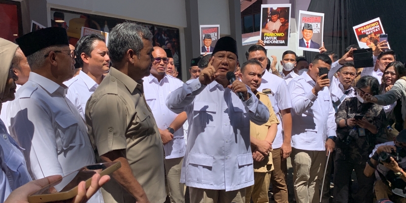 Markas Baru Gerindra Penuh Gema “Prabowo Presiden”