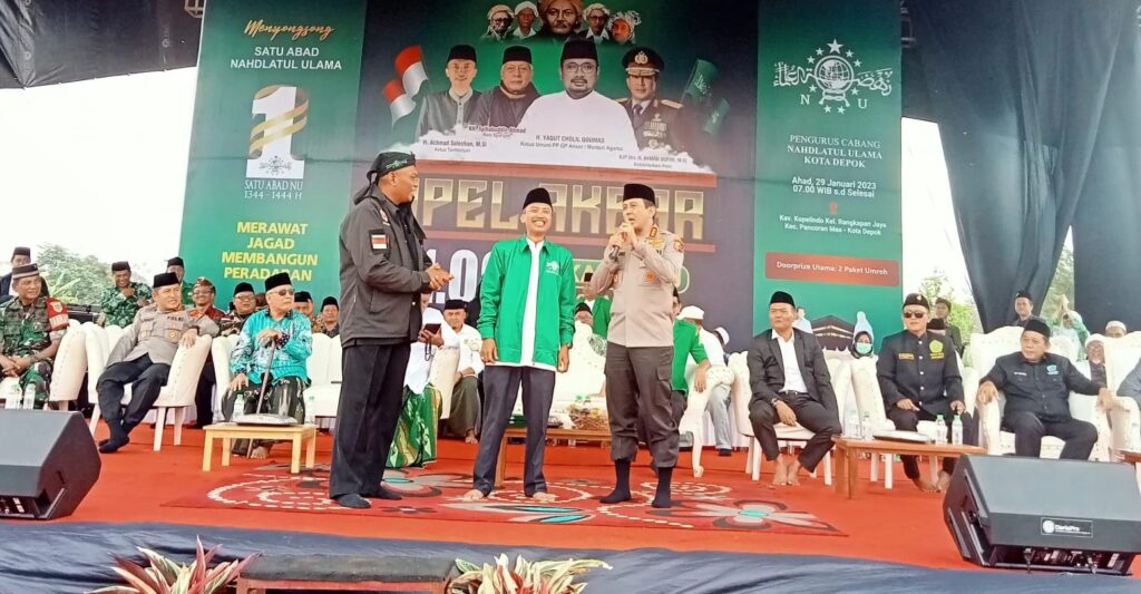 Pesan Damai Kabaintelkam Polri Komjen Ahmad Dofiri Saat Hadiri Apel 11 Ribu Kader NU di Depok