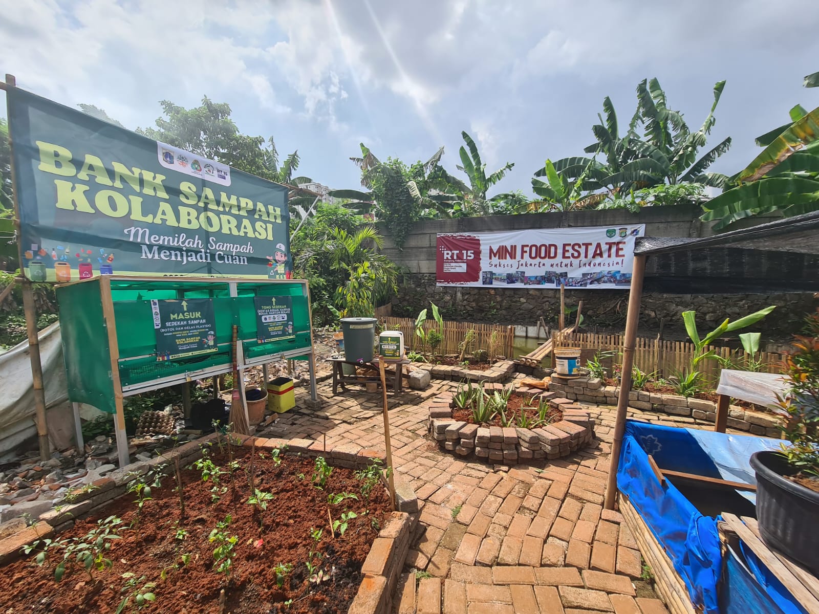Dukung Arahan Kapolri Turunkan Angka Stunting, RT 15 Kelurahan Klender Fokus Kembangkan Mini Food Estate