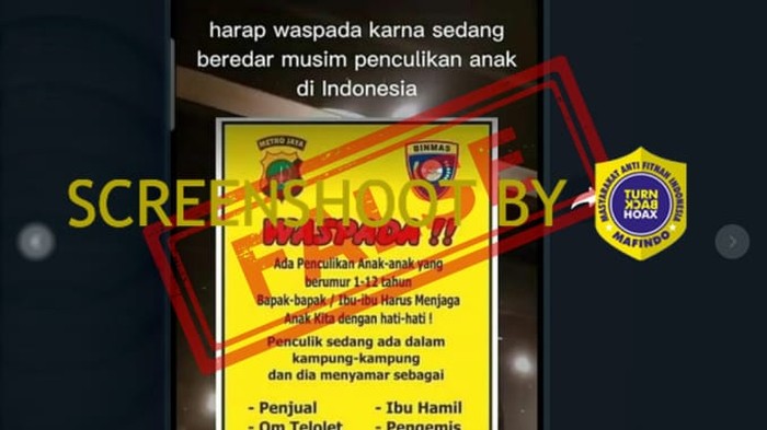 Polisi Pastikan Pesan Berantai Penculikan Anak Jakarta yang Viral Adalah Hoax