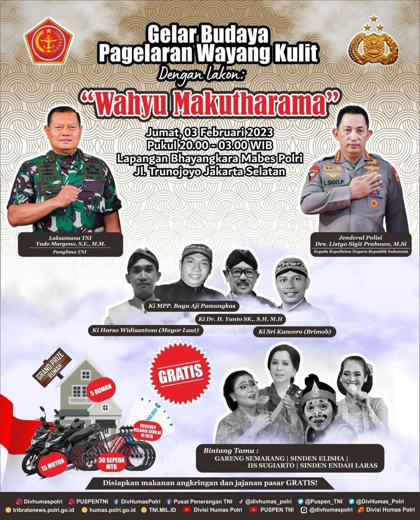Hidupkan Kesenian Budaya, JARI 98 Apresiasi Gelaran Wayang Kulit “Wahyu Makutharama” yang Diinisiasi Kapolri & Jajarannya