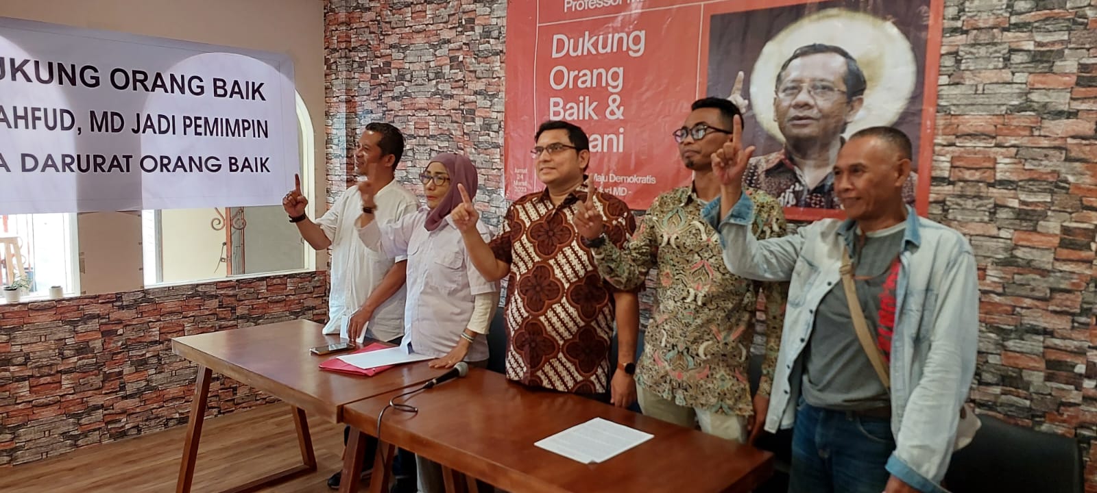 Dukung Mahfud MD for RI-1, MMD : Dukung Orang Baik & Berani!