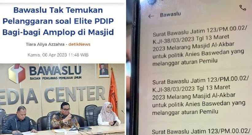 Usai Putuskan Bagi-bagi Amplop di Masjid Bukan Pelanggaran, Bawaslu Panen Kritik Pedas