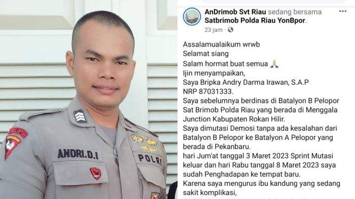 Bripka Andry Serahkan Bukti ke Mabes Polri di Tengah Status DPO