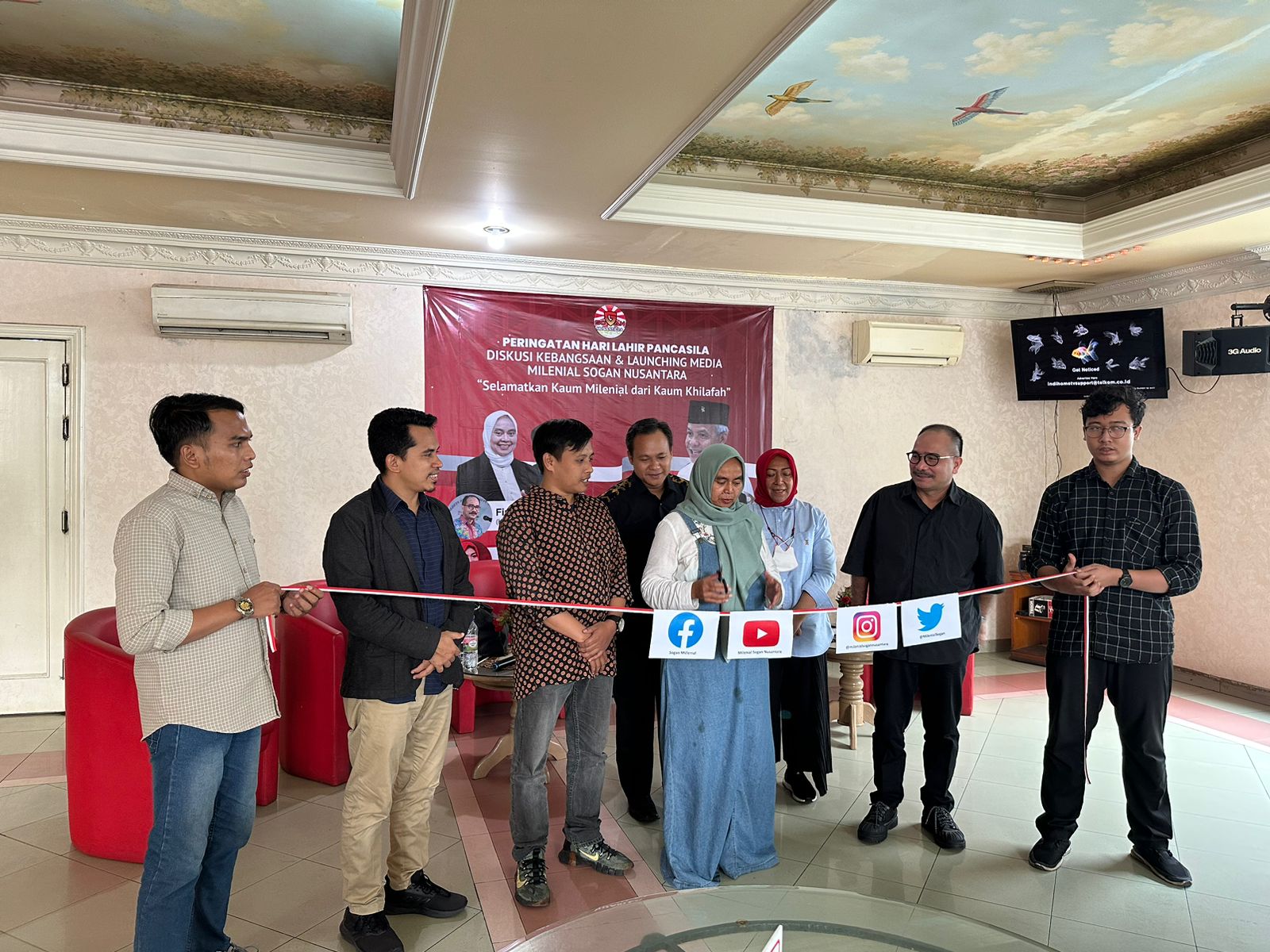 Peringatan Hari Lahir Pancasila, Milenial Sogan Nusantara Gelar Diskusi Kebangsaan sekaligus Launching Media Sosial
