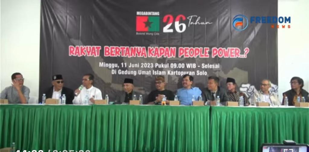 Gak Bahaya Ta, Mega Bintang Serukan Turunkan Jokowi ! Corong Rakyat: Barisan Sakit Hati Kehabisan Obat Kumat Lagi, Usut Aktor Dibelakang Layar