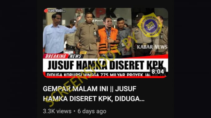 Jusuf Hamka Ditangkap KPK Gegara Korupsi Proyek Tol?