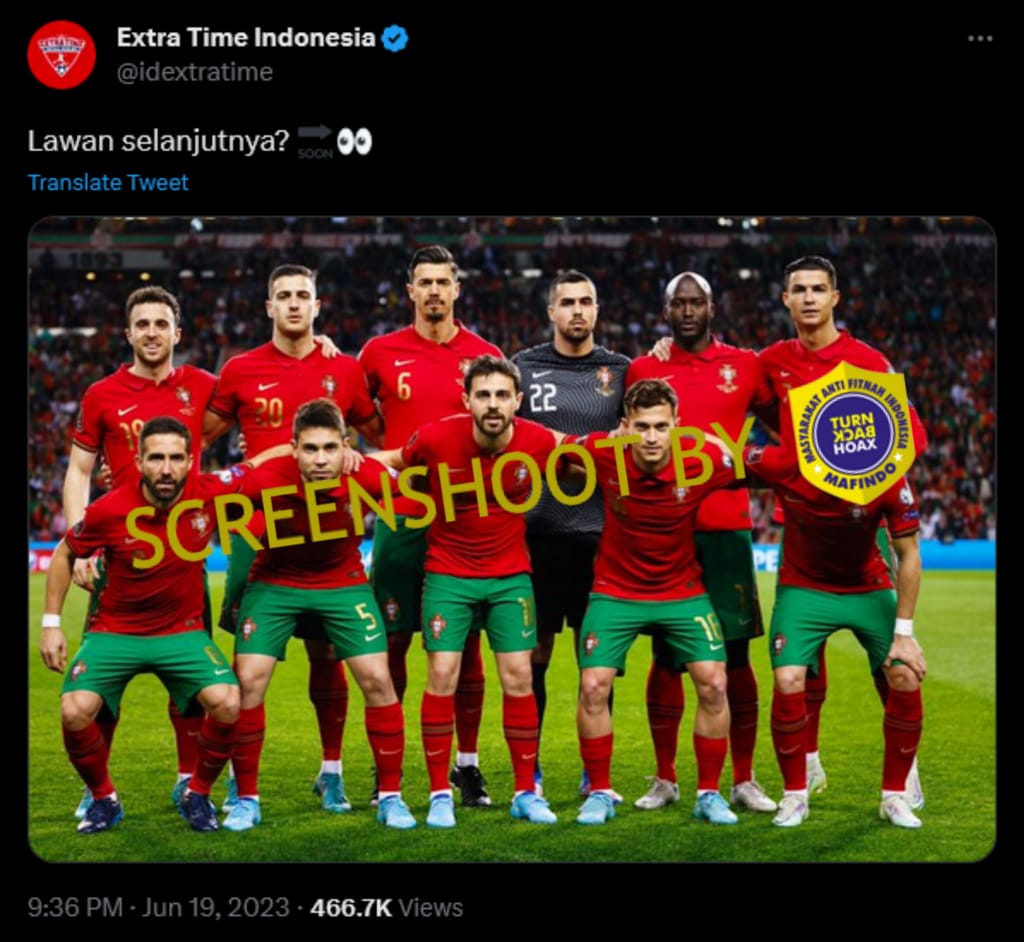Ronaldo Tergiur Lawan Indonesia Gegara Nonton Argentina? Ternyata Cuma Konten Sesat