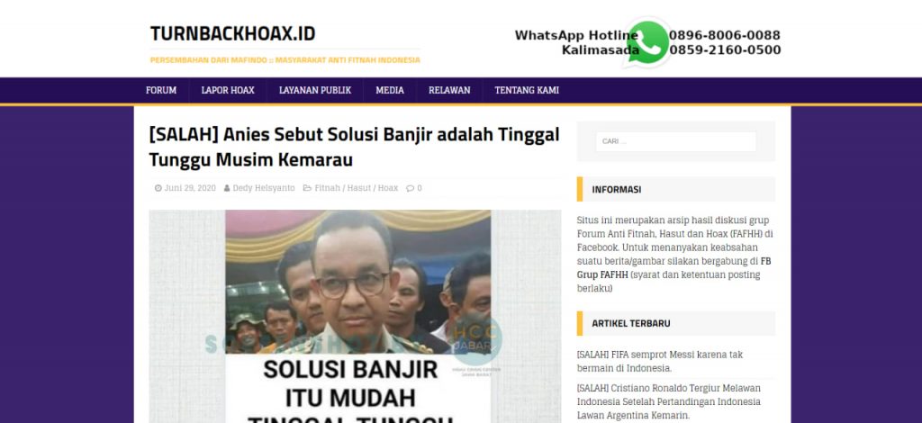 Solusi Banjir Ala Anies Tinggal Tunggu Kemarau? Ini Dia Faktanya