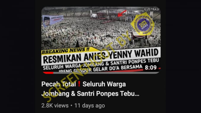 Cek Faktanya, Tidak Ada Dukungan Santri untuk Anies Baswedan – Yenny Wahid
