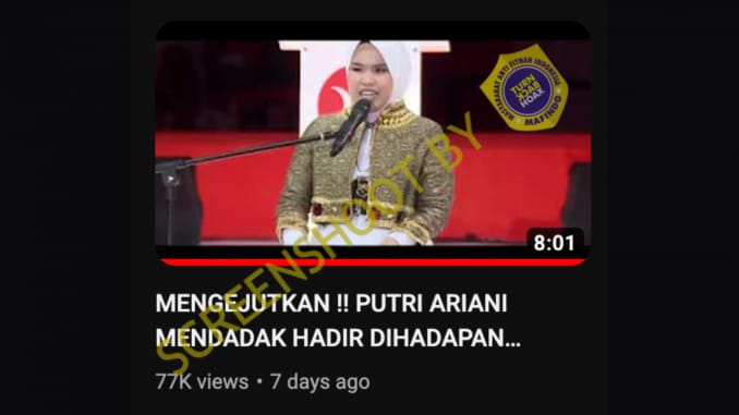 Putri Ariani Dukung Anies Baswedan?