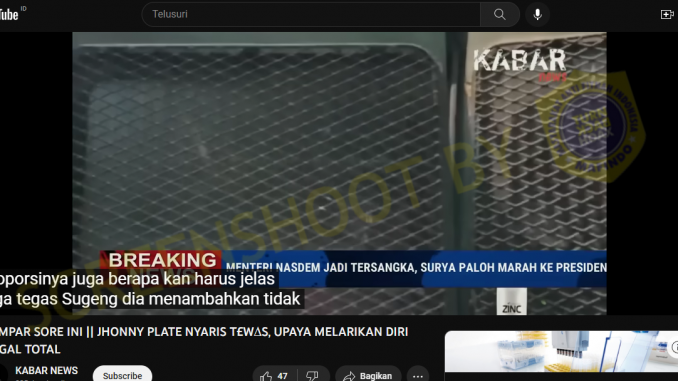 Parah! Johnny G Plate Nyaris Tewas Karena Berupaya Melarikan Diri? Cek Fakta Berikut
