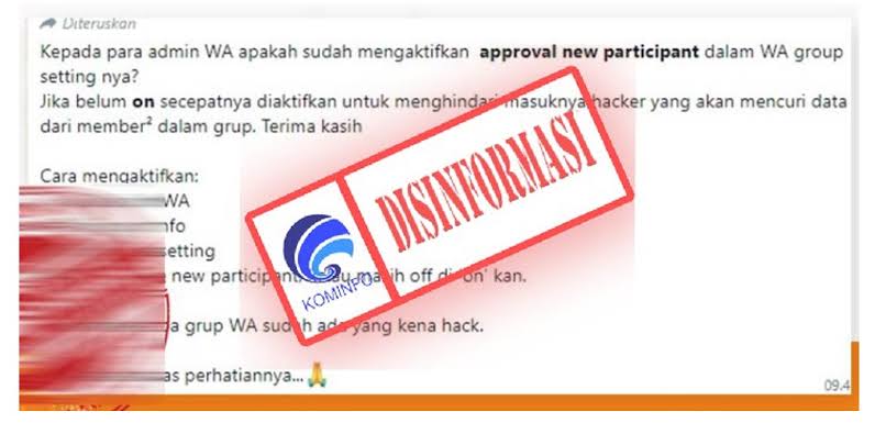 Pengaktifan Fitur Approve New Participant pada WhatsApp Bukan untuk Cegah Hacker, Simak Faktanya