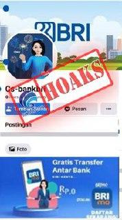 Beredar Akun Facebook Atas Nama Customer Service BRI, Rupanya Akun Bodong