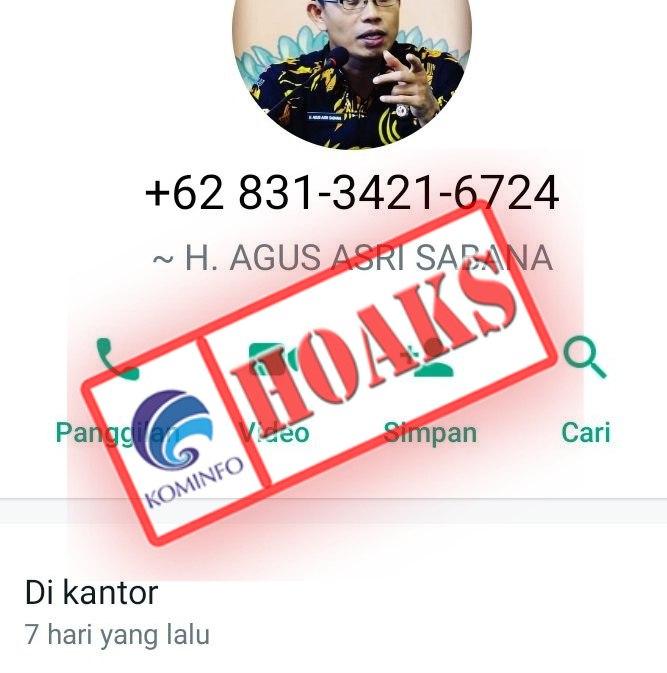 Nomor WhatsApp Atas Nama Ketua Bawaslu Kabupaten Majalengka Tersebar, Rupanya Modus Penipuan Oknum Tak Bertanggung Jawab