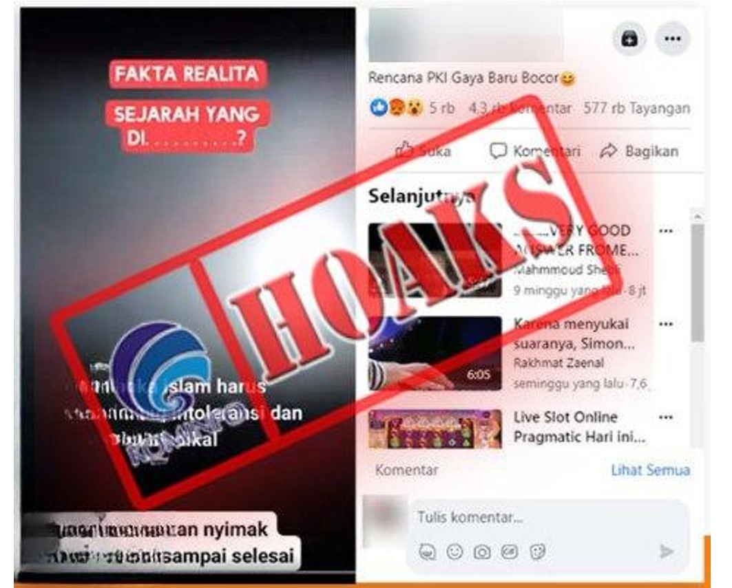 Diklaim Rencana PKI Gaya Baru Bocor, Ternyata Cuma Video Manipulasi!