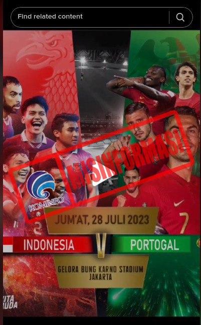 FIFA Matchday Indonesia vs Portugal 28 Juli Mendatang? Ini Faktanya