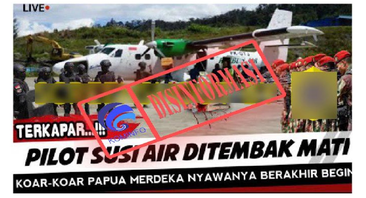 Video Pilot Susi Air Ditembak Mati Satgas Damai Cartenz adalah Hoaks, Cek Faktanya