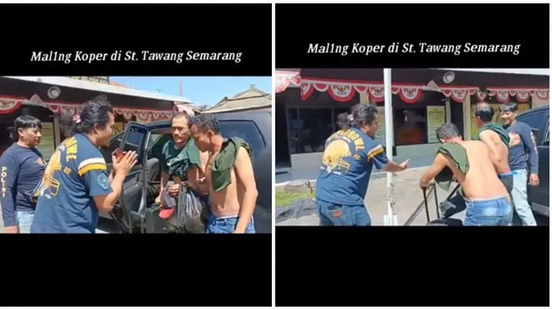 Viral! Polisi Sambut Maling Koper Ala Resepsionis Hotel, Curi Perhatian Netizen
