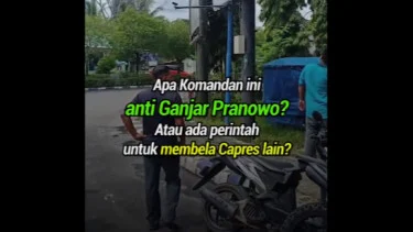 Heboh Baliho Ganjar Capres di Muara Teweh Kalteng Dicopot Oknum TNI, Faktanya..