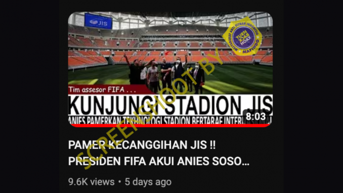 Anies Pamer Kecanggihan JIS Hingga Diakui Presiden FIFA sebagai Pemimpin Masa Depan?