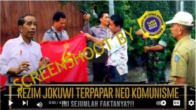 Hoaks Pemerintahan Jokowi Terpapar Neokomunisme