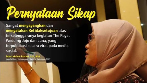 Viral Pernikahan Anjing Pakai Adat Jawa, Disbud DIY Beri Kecaman