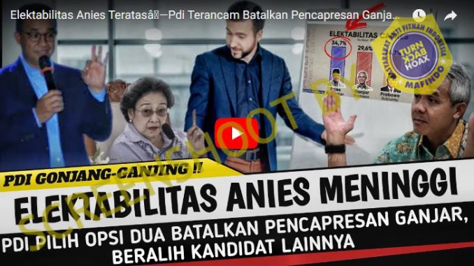 PDIP Batalkan Pencapresan Ganjar karena Elektabilitas Anies Naik?