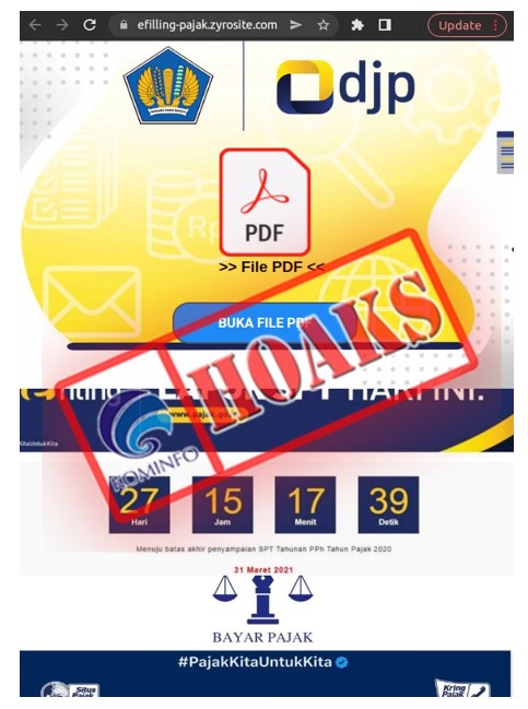 Beredar Situs Palsu Ditjen Pajak untuk Isi e-filling, Awas Penipuan!