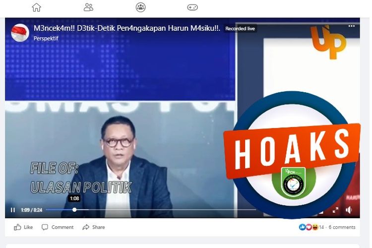Hoaks Video Penangkapan Harun Masiku, Cek Faktanya!