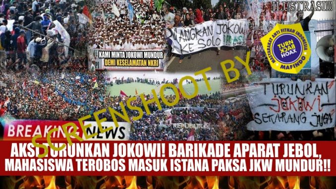 Mahasiswa Terobos Istana Paksa Jokowi Mundur? Ini Faktanya