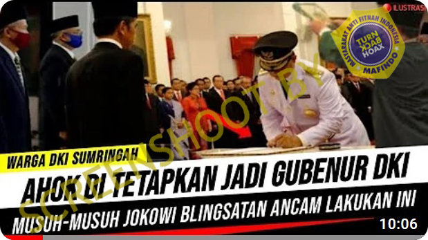 Cek Fakta : Ahok Jadi Gubernur DKI Lagi??