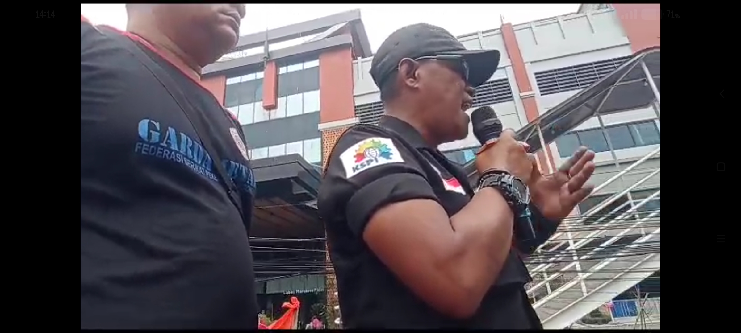 Orator Long March KSPI : Seluruh Serikat Buruh & Partai Buruh Tak Tegabung di Demo AASB Pimpinan Jumhur Hidayat