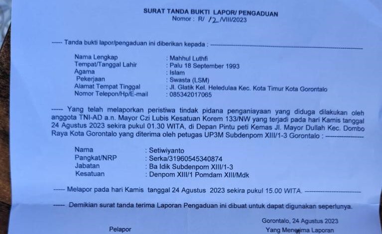 Ungkap Tambang Ilegal, Ketum CMMI Gorontalo & Wartawan Malah Dianiaya Oknum Intel