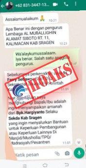 Waspada Penipuan, Sekda Sragen Tak Pernah Minta Dana Bantuan Lewat WhatsApp