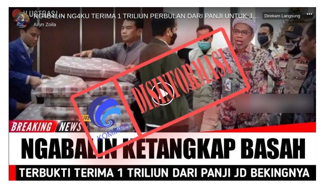 Ali Mochtar Ngabalin Beking Panji Gumilang? Cek Faktanya