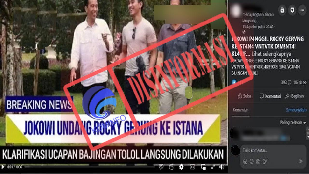 Viral Jokowi Undang Rocky Gerung ke Istana untuk Klarifikasi, Ini Faktanya