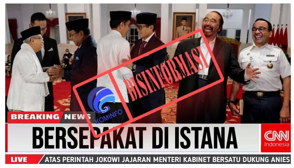 Presiden Jokowi Perintahkan Jajaran Menterinya Dukung Anies, Benarkah?