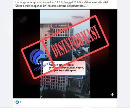 RS Milik Cina Diresmikan Usai UU Kesehatan Sah? Cek Faktanya