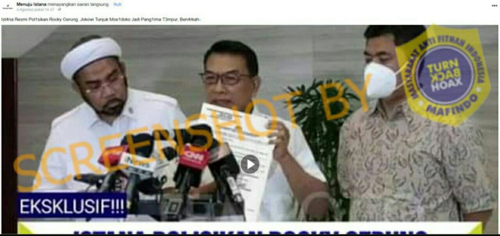 Istana Polisikan Rocky Gerung? Cek Faktanya