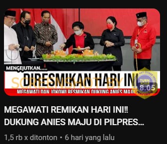 Hoaks Megawati dan Jokowi Dukung Anies Maju Pilpres 2024
