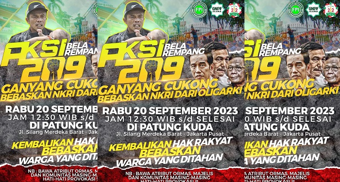 Aksi Bela Rempang Ditunggangi FPI dan HTI